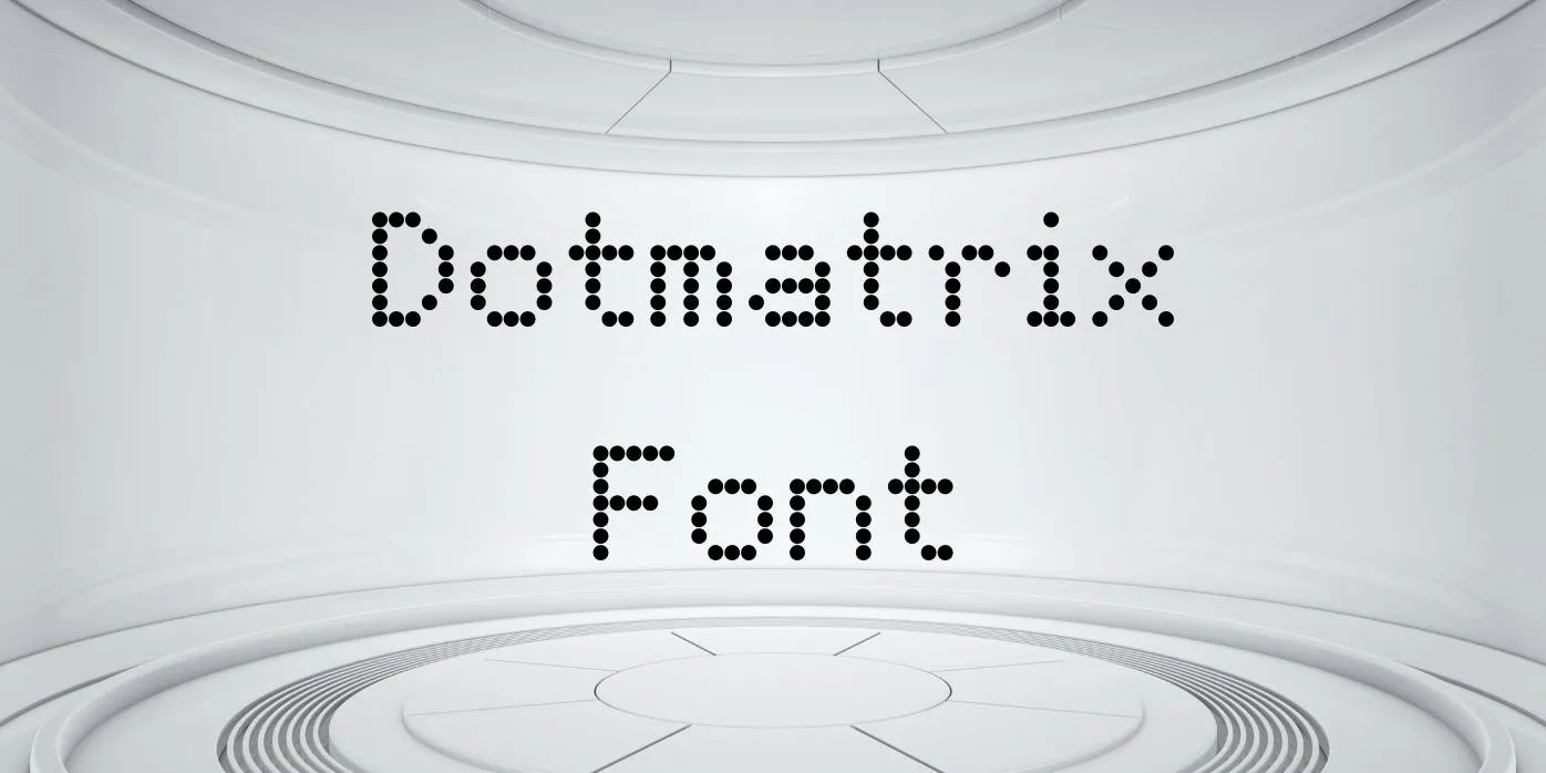 Dotmatrix Font Free Download