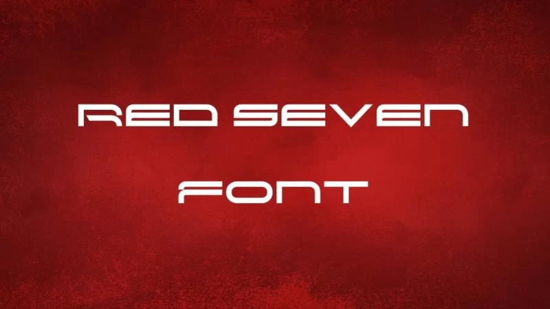 Red Seven Font Free Download