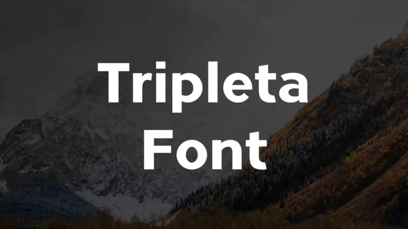 Tripleta Font Free Download