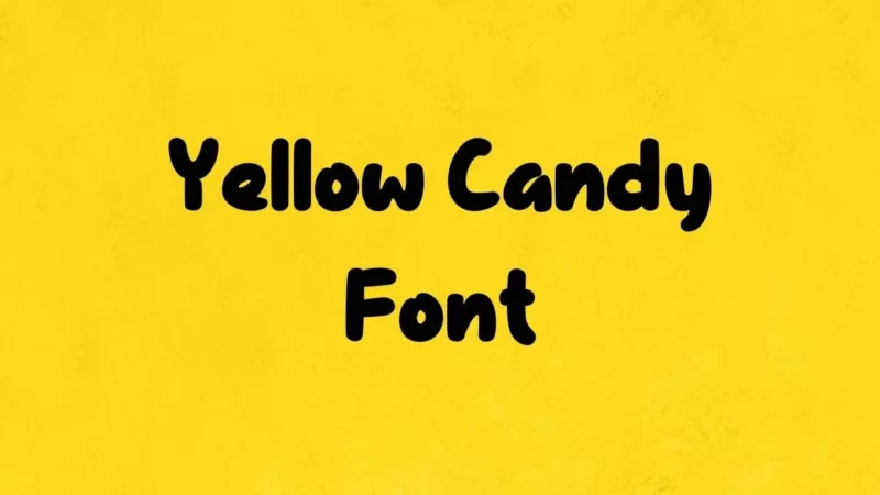 Yellow Candy Font Free Download