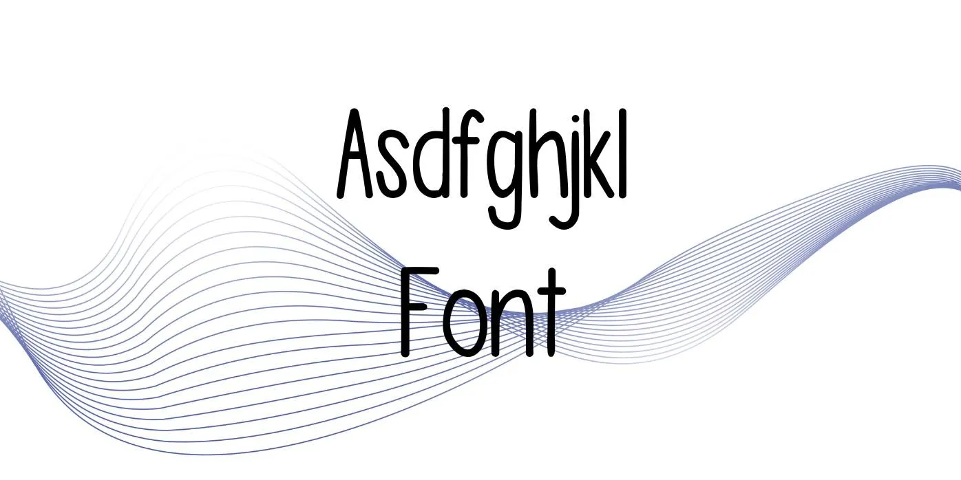 Asdfghjkl Font Free Download