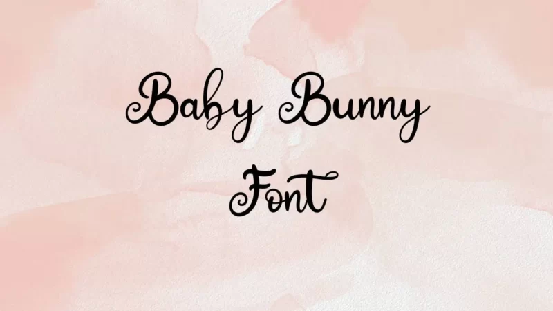 Baby Bunny Font Free Download