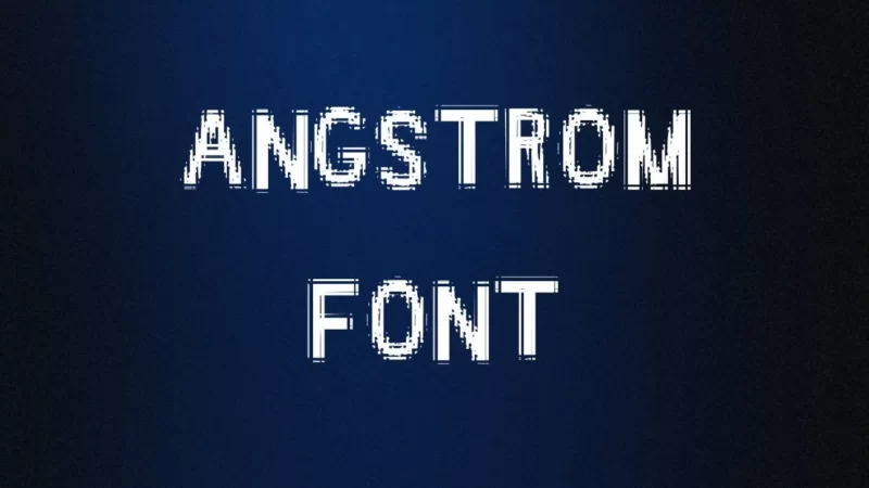 Angstrom Font Free Download