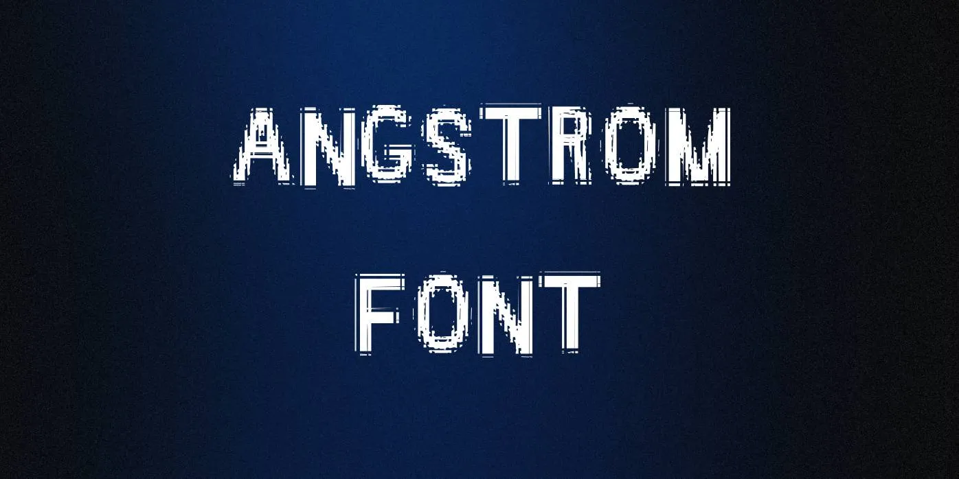 Angstrom Font Free Download