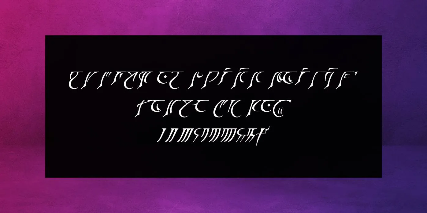 Eladrin Font