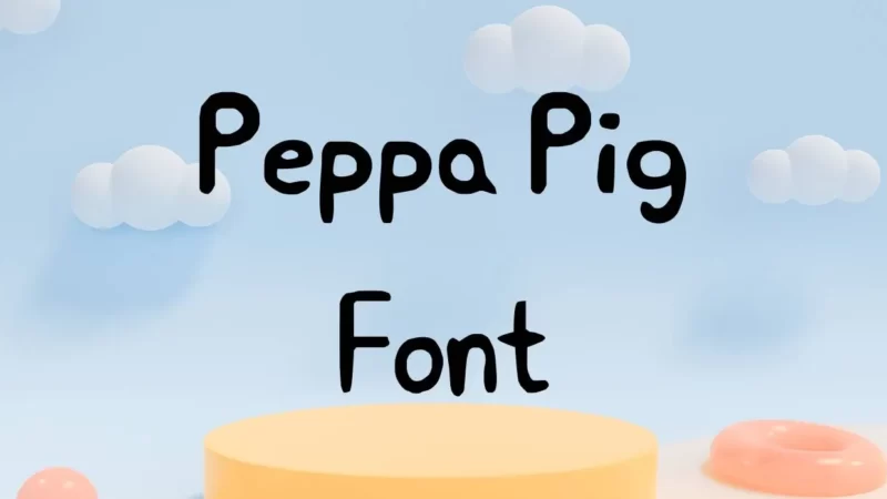 Peppa Pig Font Free Download