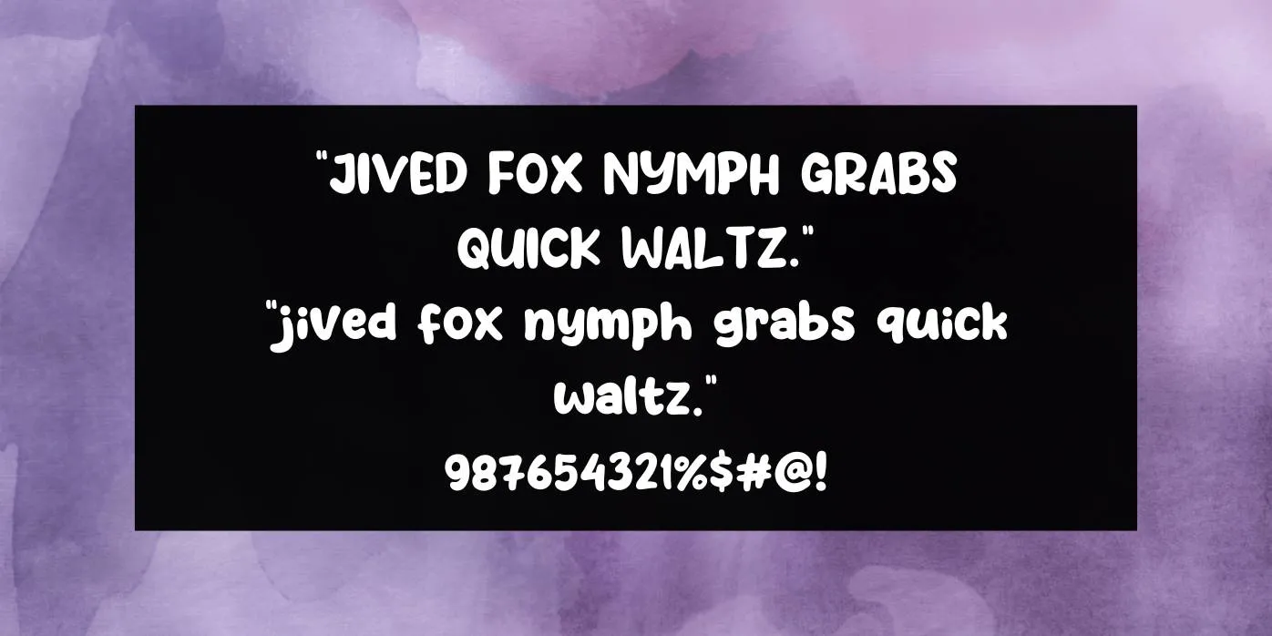 Purple Smile Font