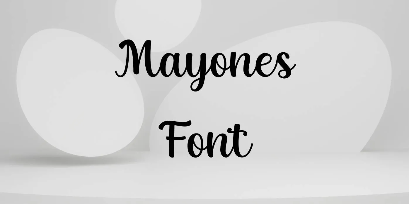 Mayones Font Free Download