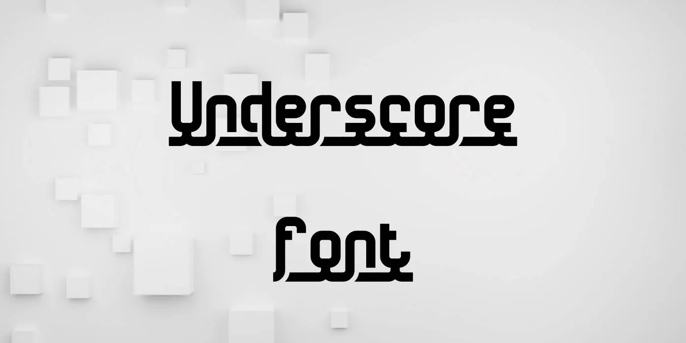 Underscore Font Free Download