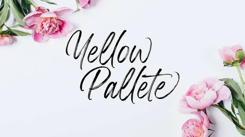 Yellow Palette Font Free Download