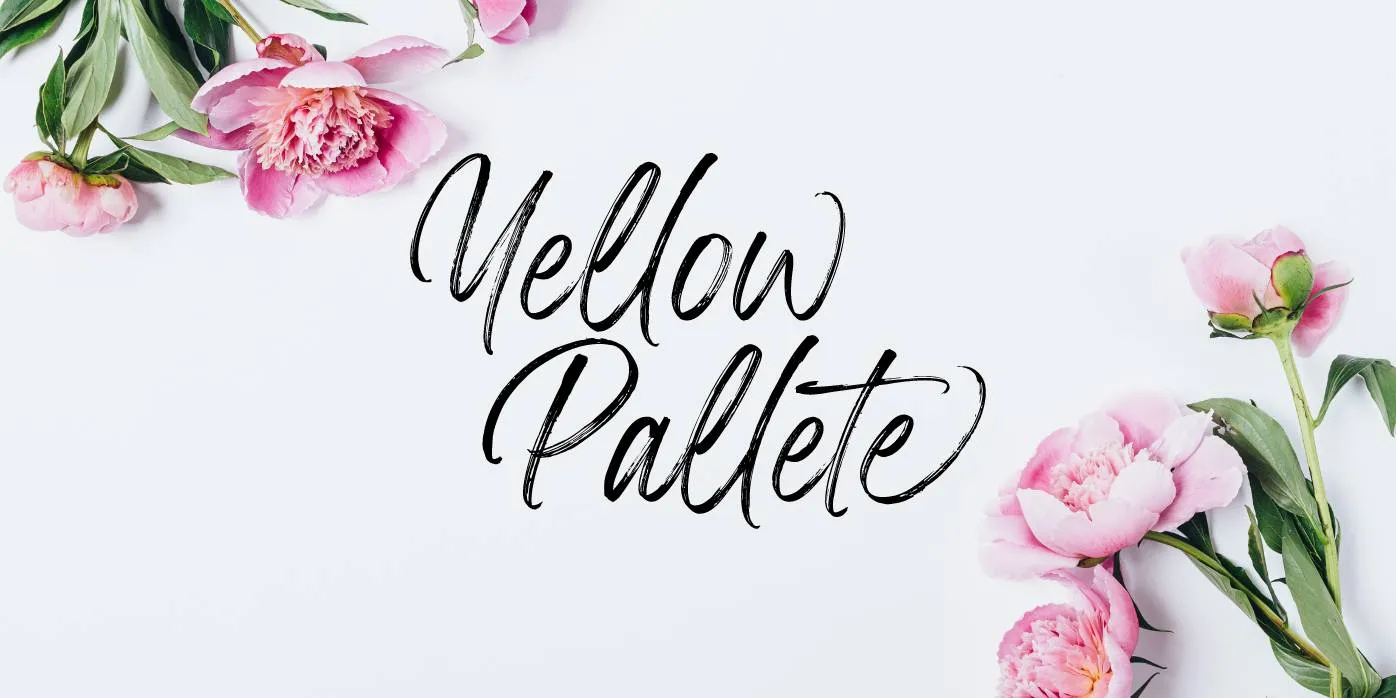 Yellow Palette Font Free Download