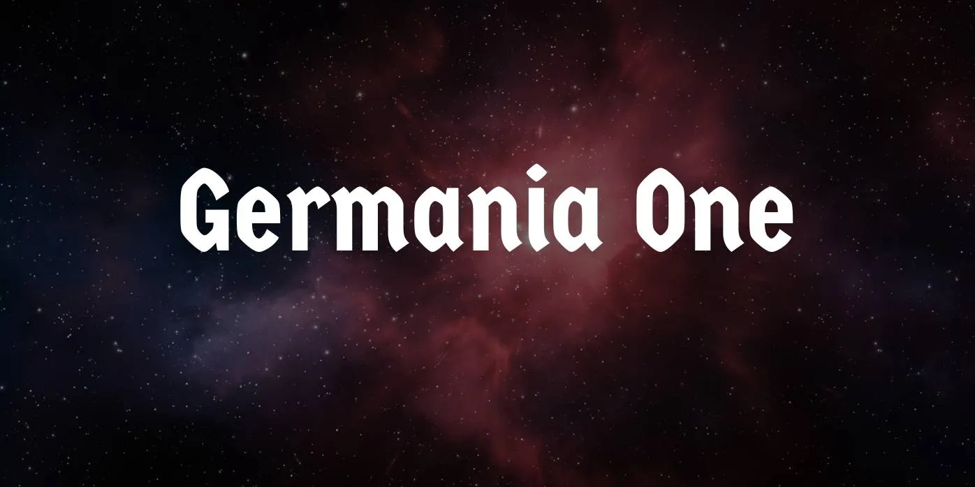 Germania One Font Free Download