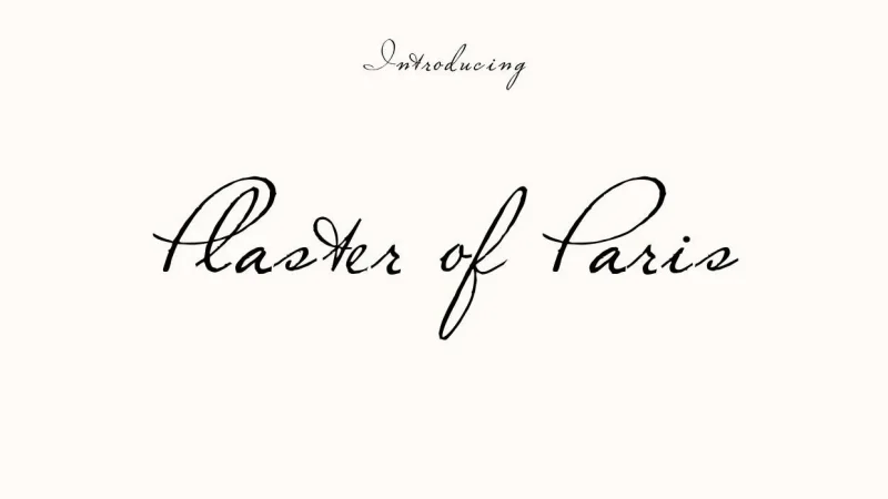 Plaster of Paris Font Free Download