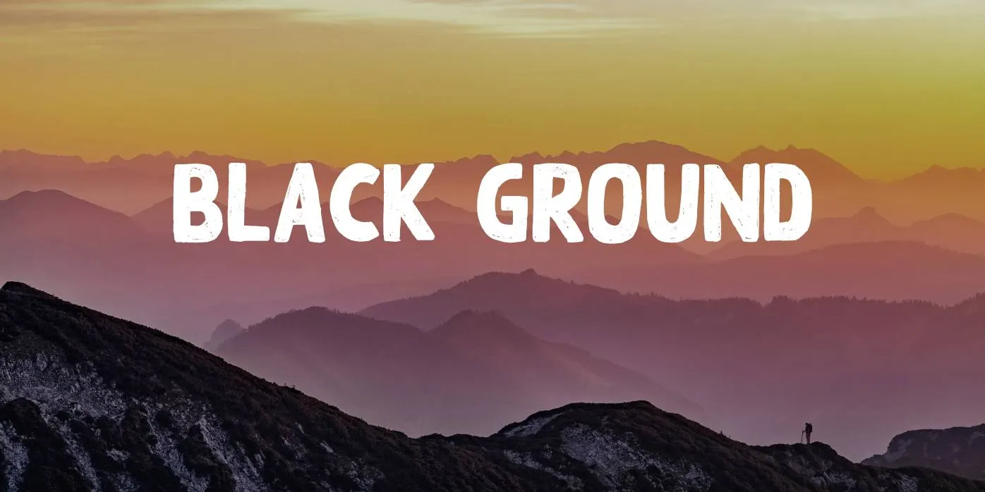 Black Ground Font Free Download