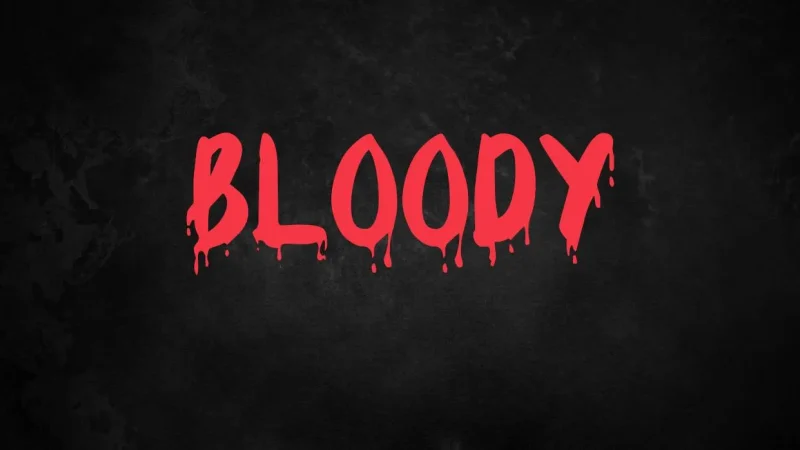 Bloody Font Free Download