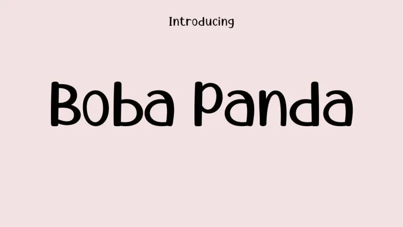 Boba Panda Font Free Download