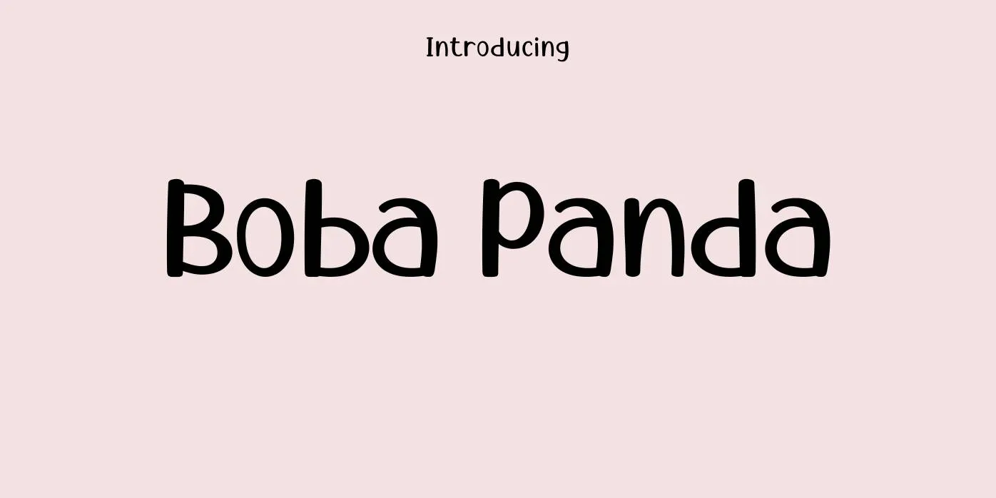 Boba Panda Font Free Download