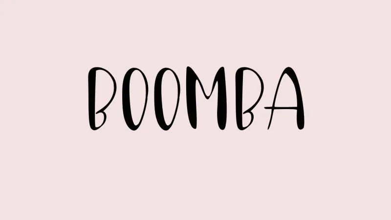 Boomba Font Free Download