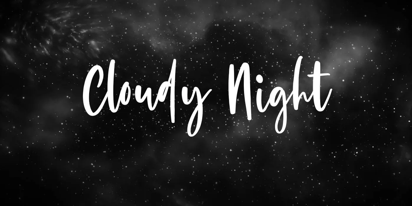 Cloudy Night Font Free Download