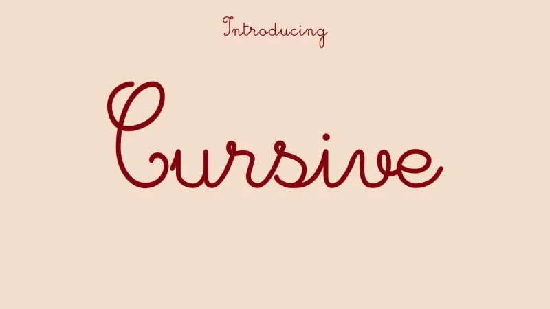 Cursive Font Free Download