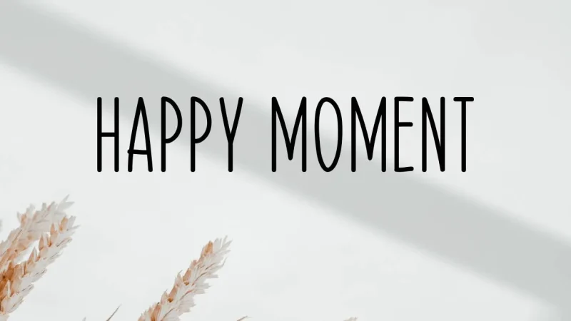 Happy Moment Font Free Download