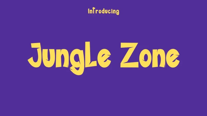 Jungle Zone Font Free Download