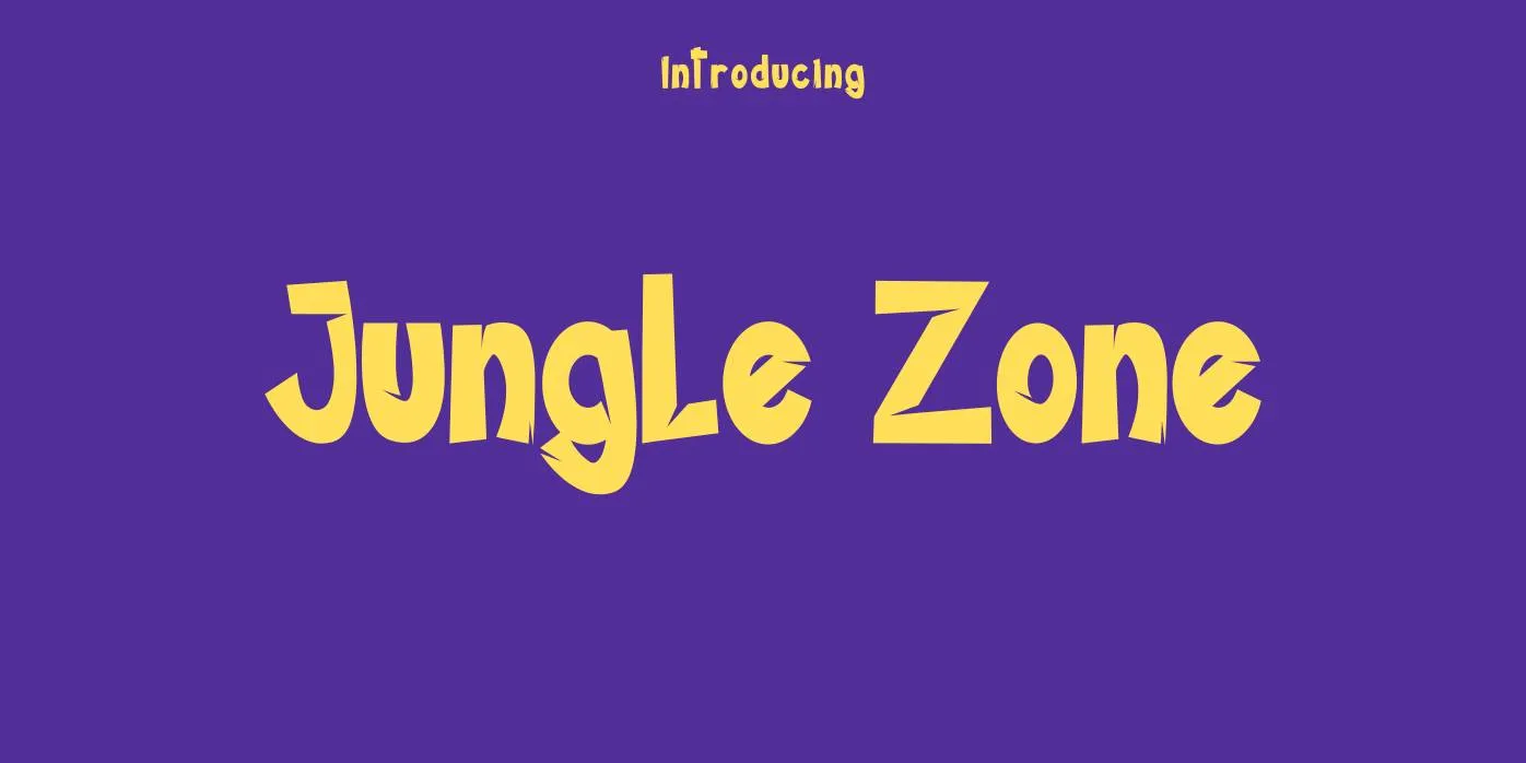 Jungle Zone Font Free Download