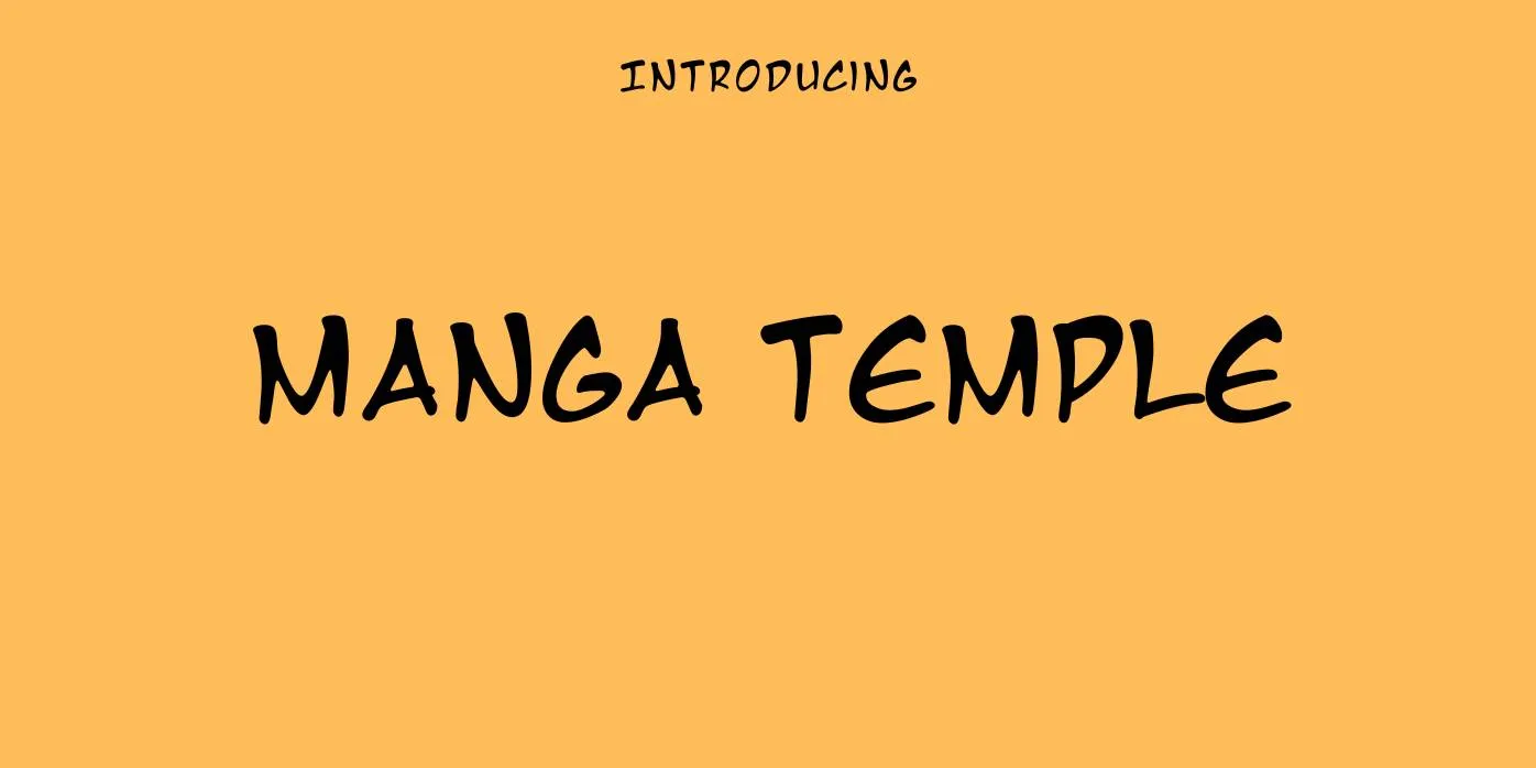 Manga Temple Font Free Download