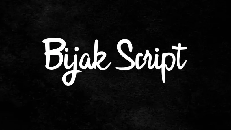 Bijak Script Font Free Download