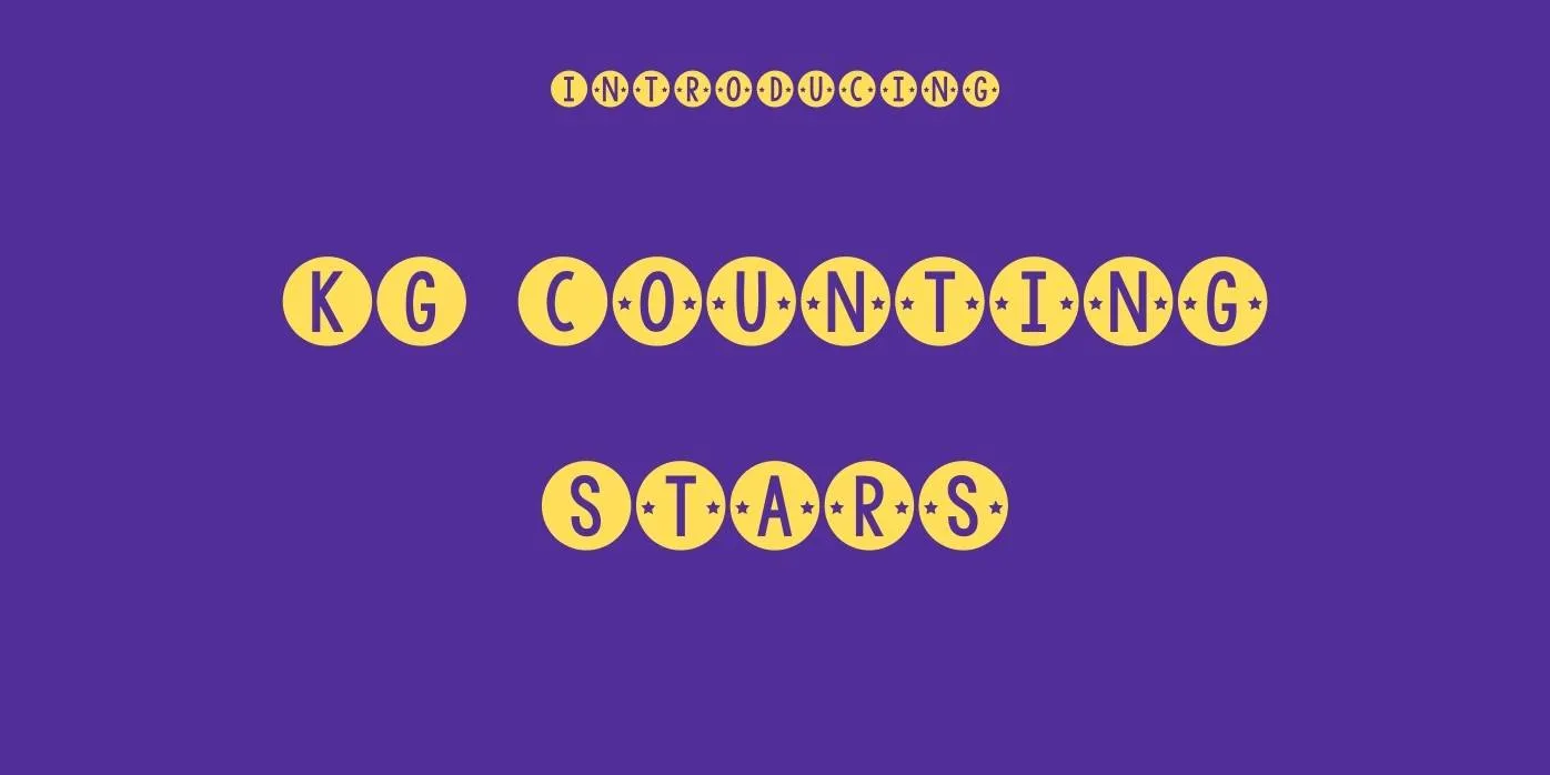 KG Counting Stars Font Free Download