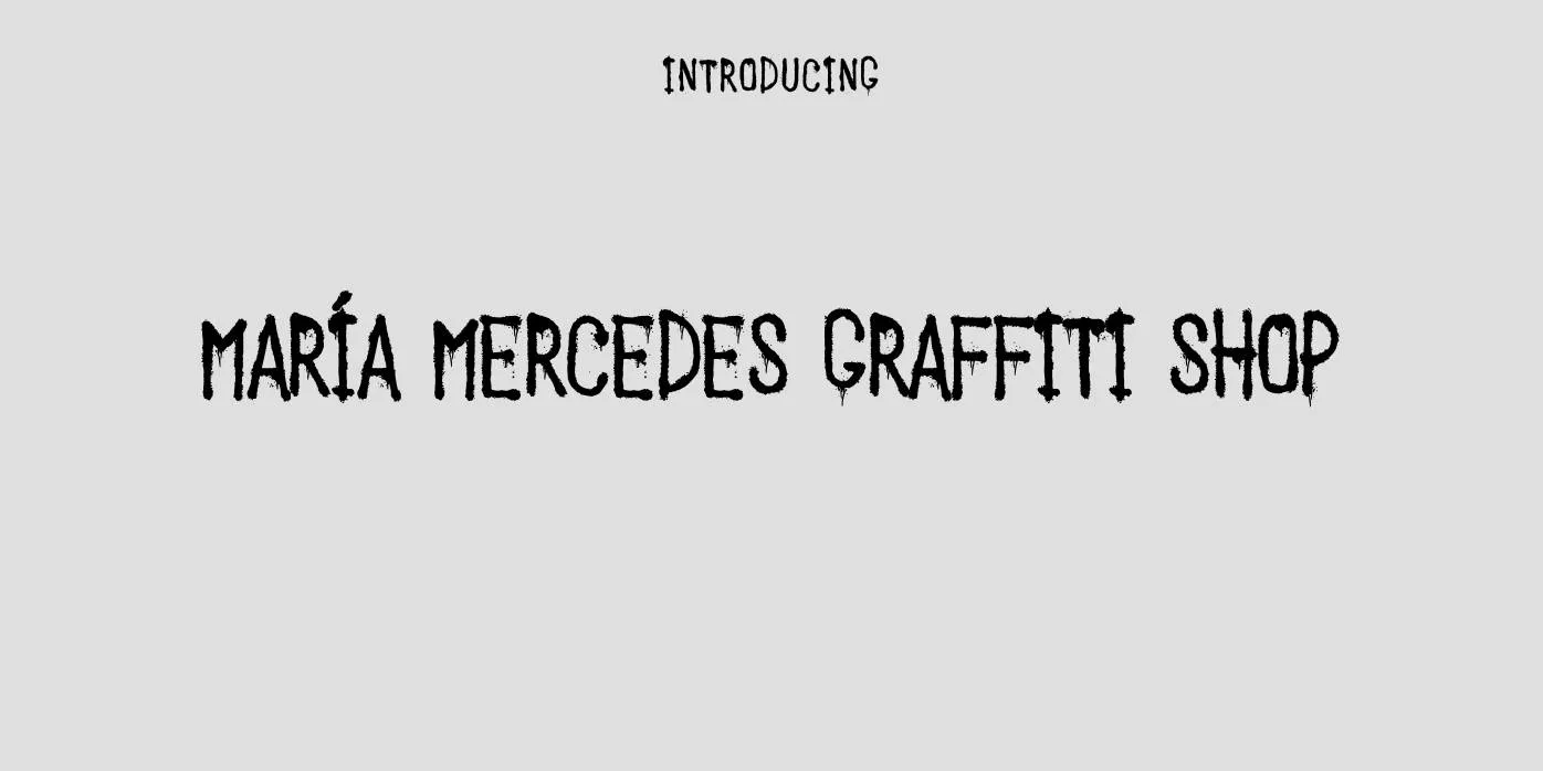 María Mercedes Graffiti Shop Font Free Download