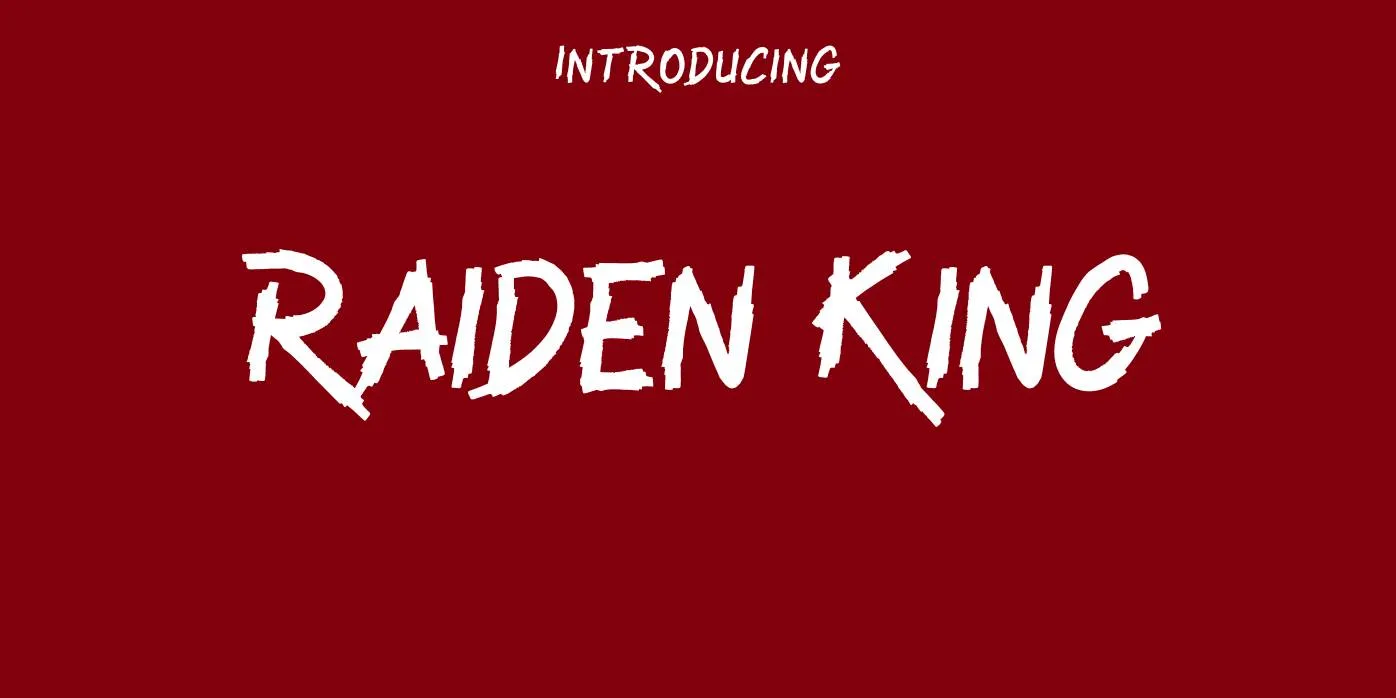 Raiden King Font Free Download