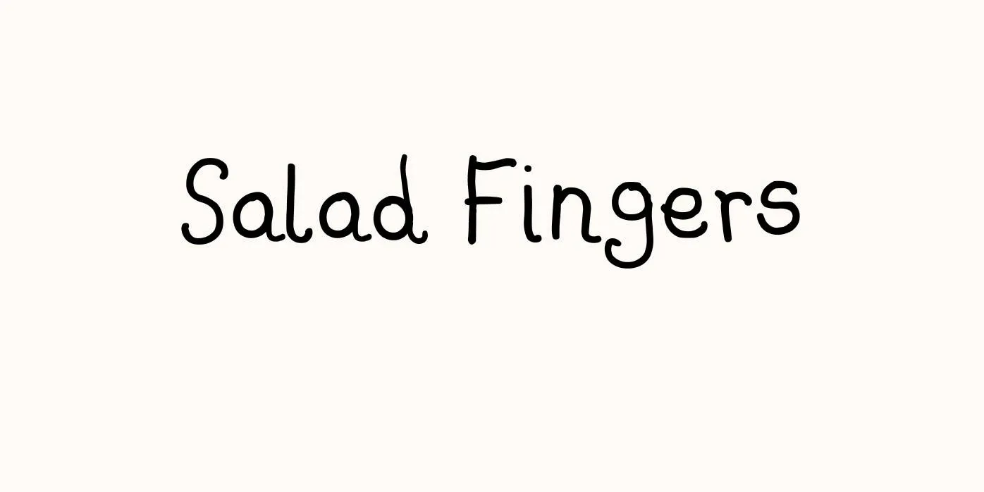 Salad Fingers Font Free Download