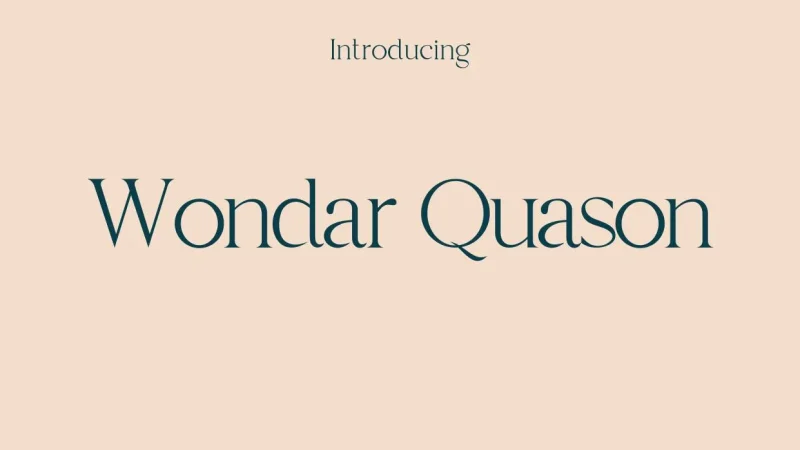 Wondar Quason Font Free Download