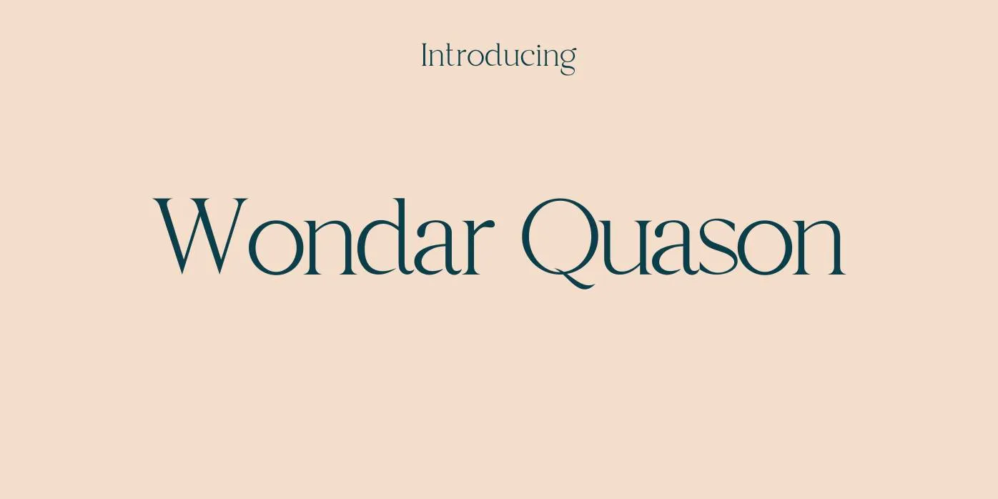 Wondar Quason Font Free Download