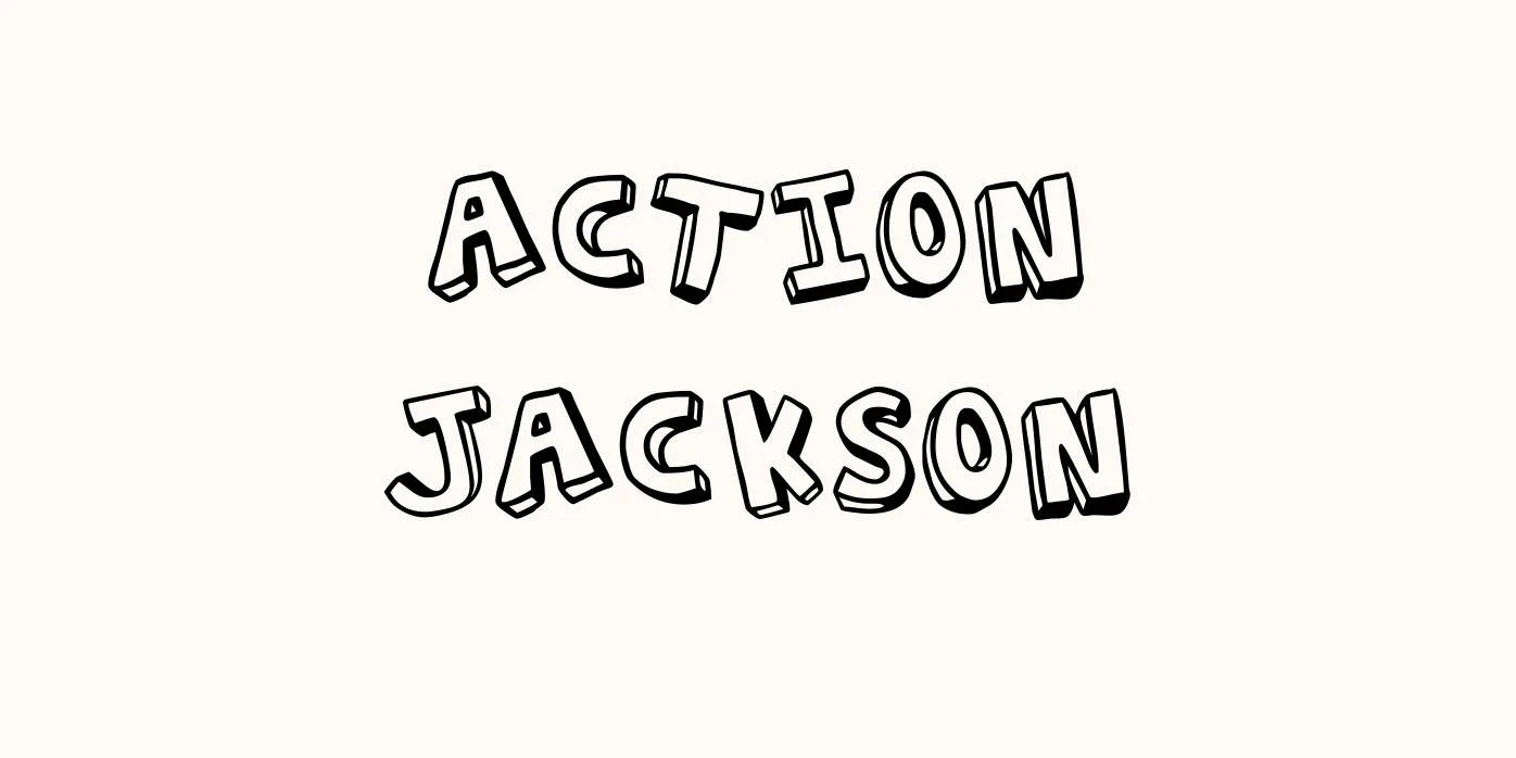 Action Jackson Font Free Download