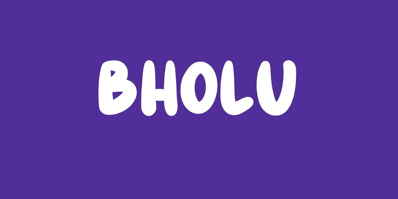 Bholu Font Free Download