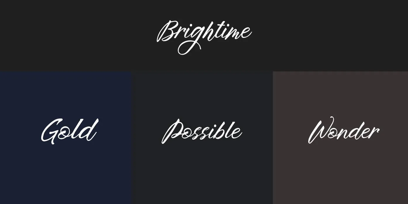 Brightime Font