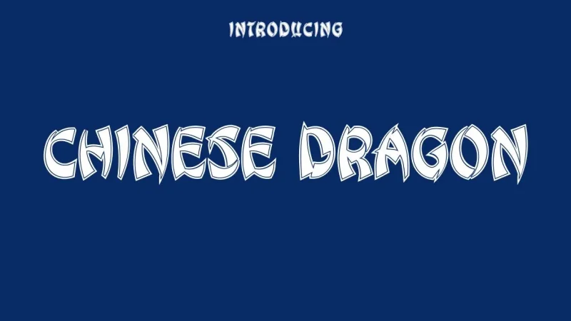 Chinese Dragon Font Free Download