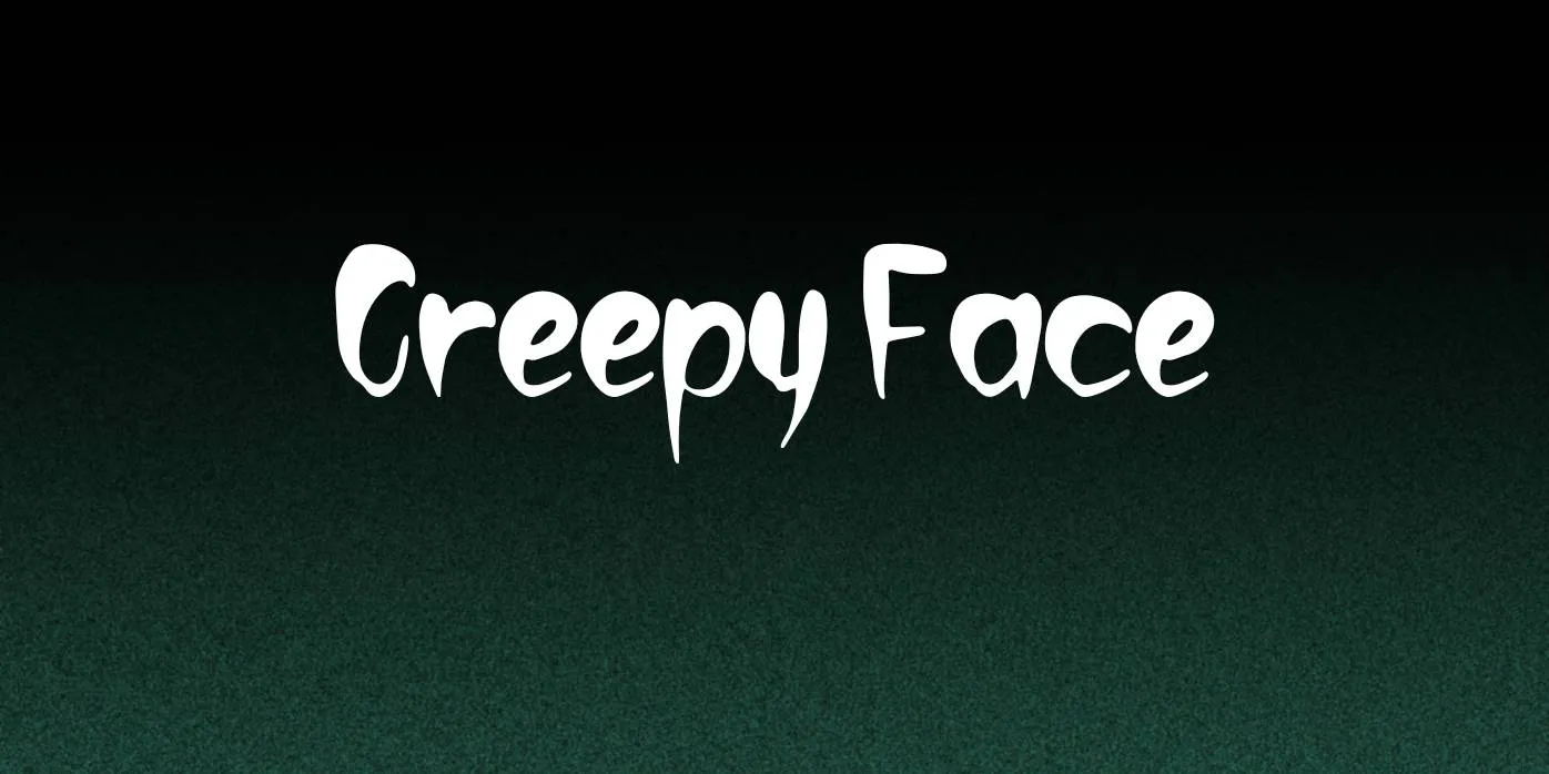 Creepy Face Font Free Download