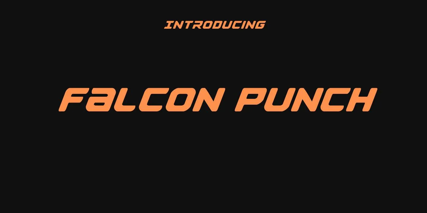 Falcon Punch Font Free Download