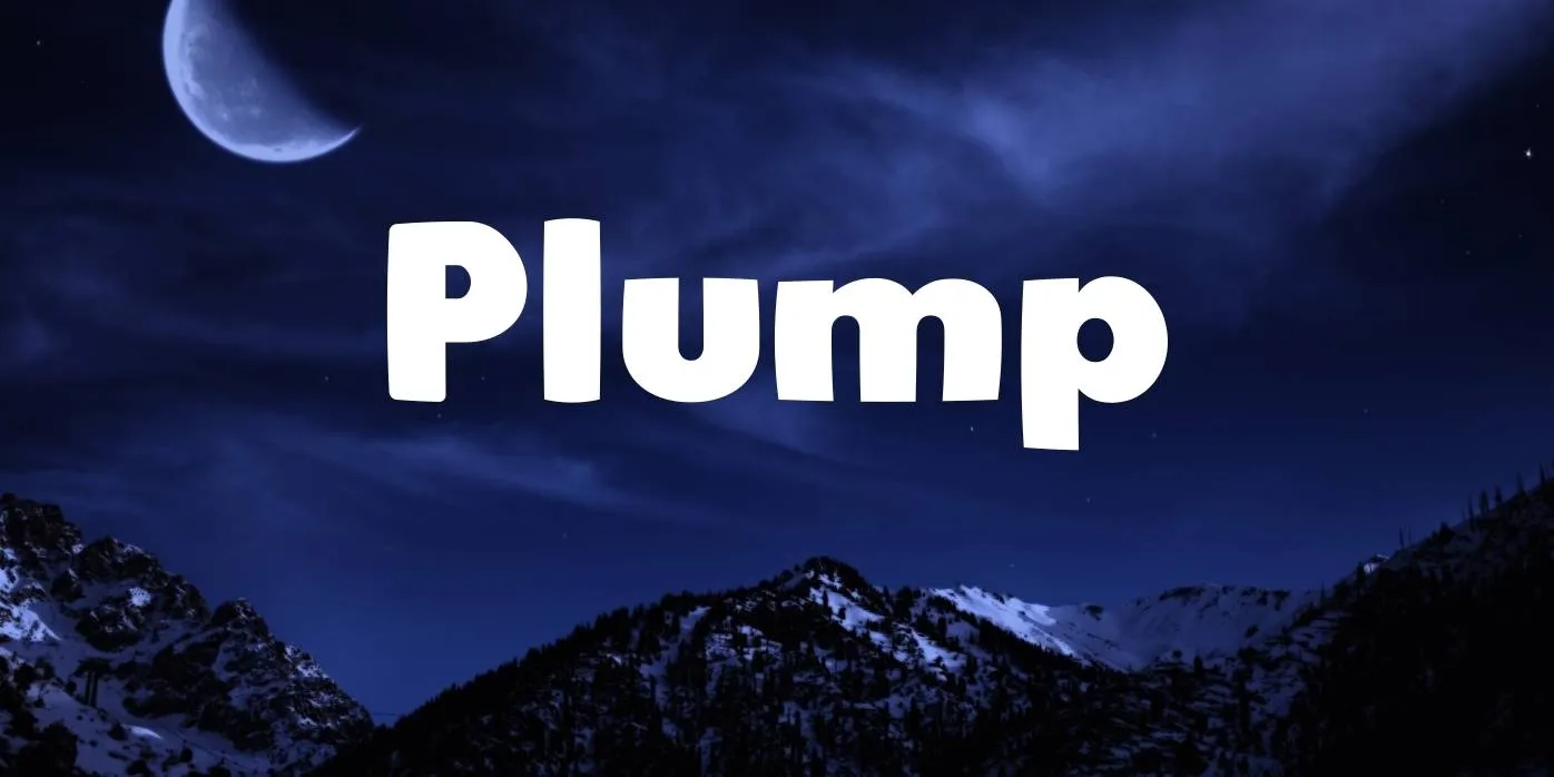 Plump Font Free Download