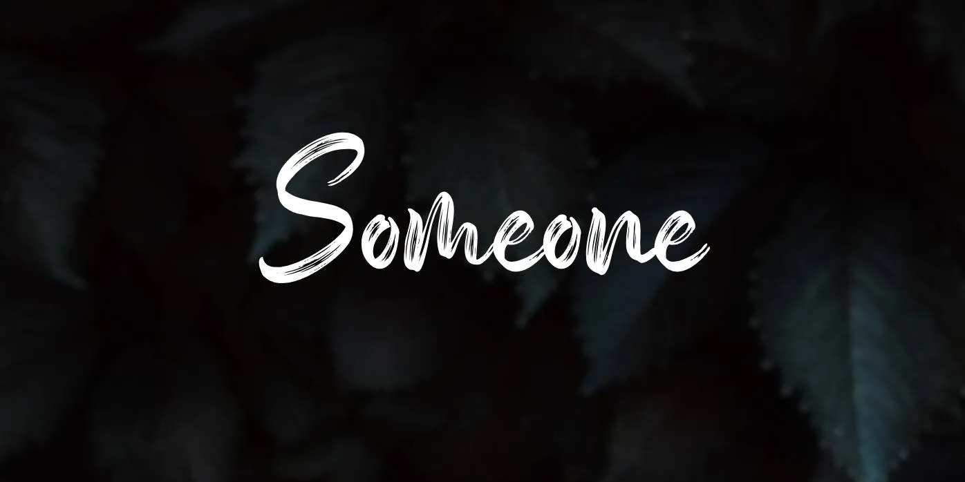 Someone Font Free Download