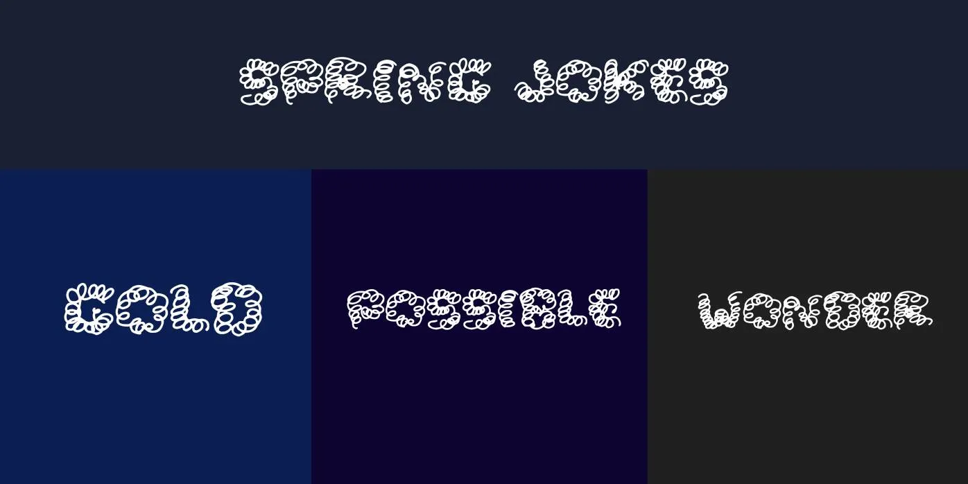 Spring Jokes Font