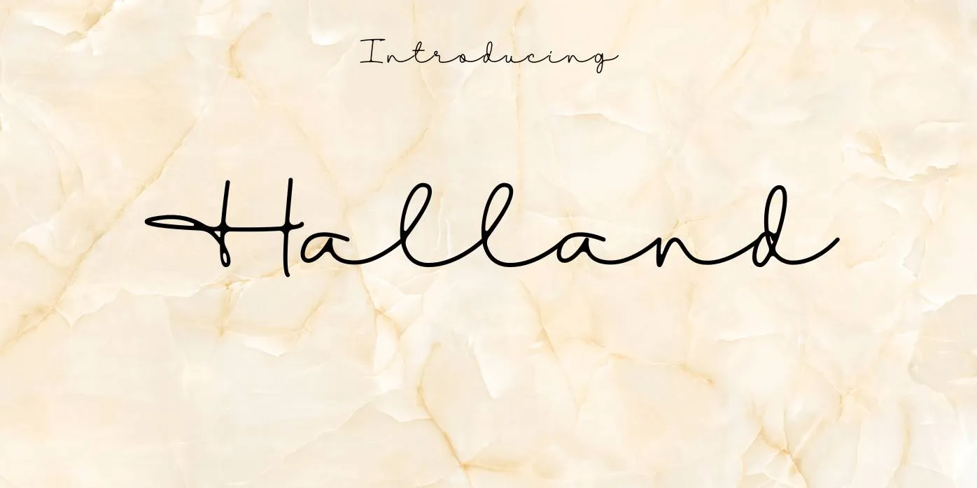 Halland Font Free Download