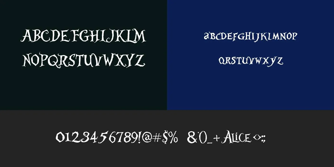 Alice in Wonderland Font