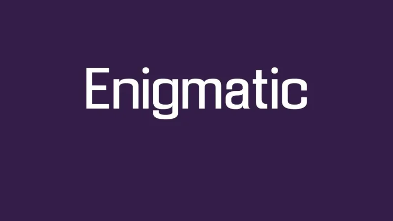 Enigmatic Font Free Download