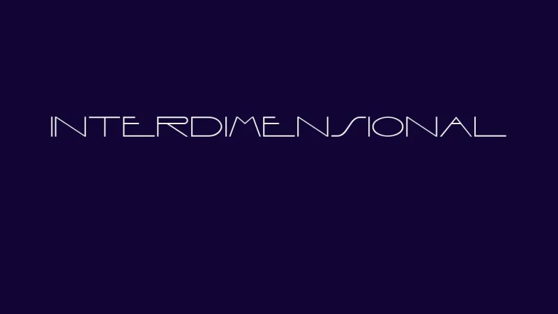 Interdimensional Font Free Download